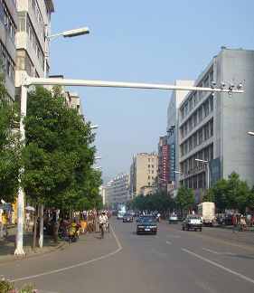 红绿灯杆